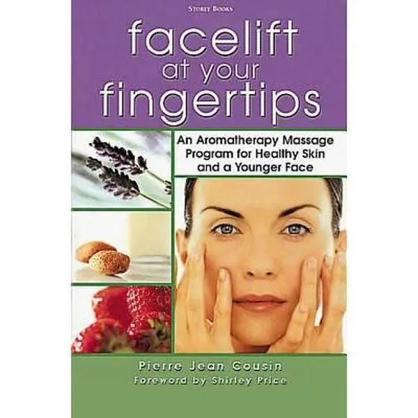 USED Book - Facelift at Your Fingertips: An Aromatherapy Massage Program for Healthy Skin and a Younger Face by Pierre Jean Cousin (Turtleback) - english