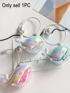 Whale Keychains Cute Whale Design Lightweight Keychain, Ocean-Themed Bag Charms And Backpack Accessories,Fashionable Novelty Keychain for Women & Men, Trendy All-match Keychain for Birthday Gift, Stylish Keyring, Keychain Kawaii