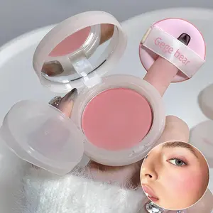 Long Lasting Air Cushion Blush, Single Color Makeup Blusher Palette, Suitable for All Skins, Cosmetic, Lightweight Natural Look