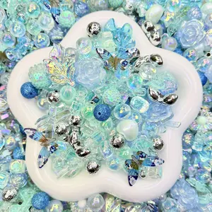 2   Acrylic Beads 10-16 mm Coloured Craft theme mix Beads Suitable for Making Bracelets DIY Jewellery Necklaces and Garments Beading Supplies