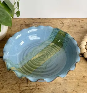 Bridal Shower Pottery Pie Plate Ceramic Dish Handmade Pie Plate Casserole Dish Gift For Her 9 Year Present handmade 9 Year Anniversary Gift