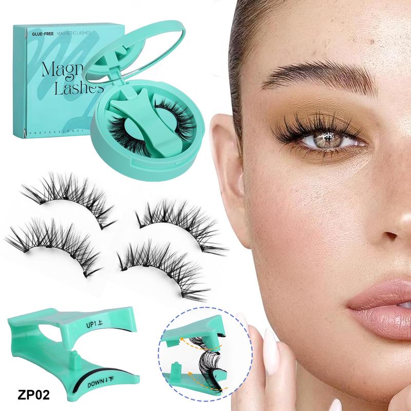 Magnetic Eyelashes ZP04 Upgraded Version Quantum Eyelashes No Glue Needed Reusable Soft False Eyelashes Easy Wear Remove Home Use