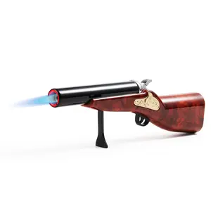 Butane Torch Lighter, Refillable Soldering Torch with Adjustable Flame for Welding, Resin Art, Industrial and Cigar (Butane Gas Not Included))