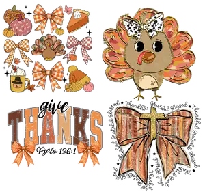THANKS DTF Gang Sheet | GIVE THANKS TO THE LORD DTF Transfers | Gang Sheets | Custom Heat Transfers | Bulk DTF Gang Sheets | Direct to Film Transfers
