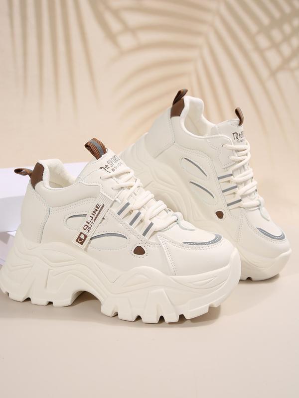 Women's Wedge Heel Thick Sole Sports Shoes, Comfortable and Stylish Athletic Footwear, Perfect for Casual Wear and Daily Use, Sneakers Height Shoes Women's Wedge Heel Thick Sole Sports Shoes, Comfortable and Stylish Athletic Footwear, Perfect for Casual Wear and Daily Use, Sneakers Height Shoes