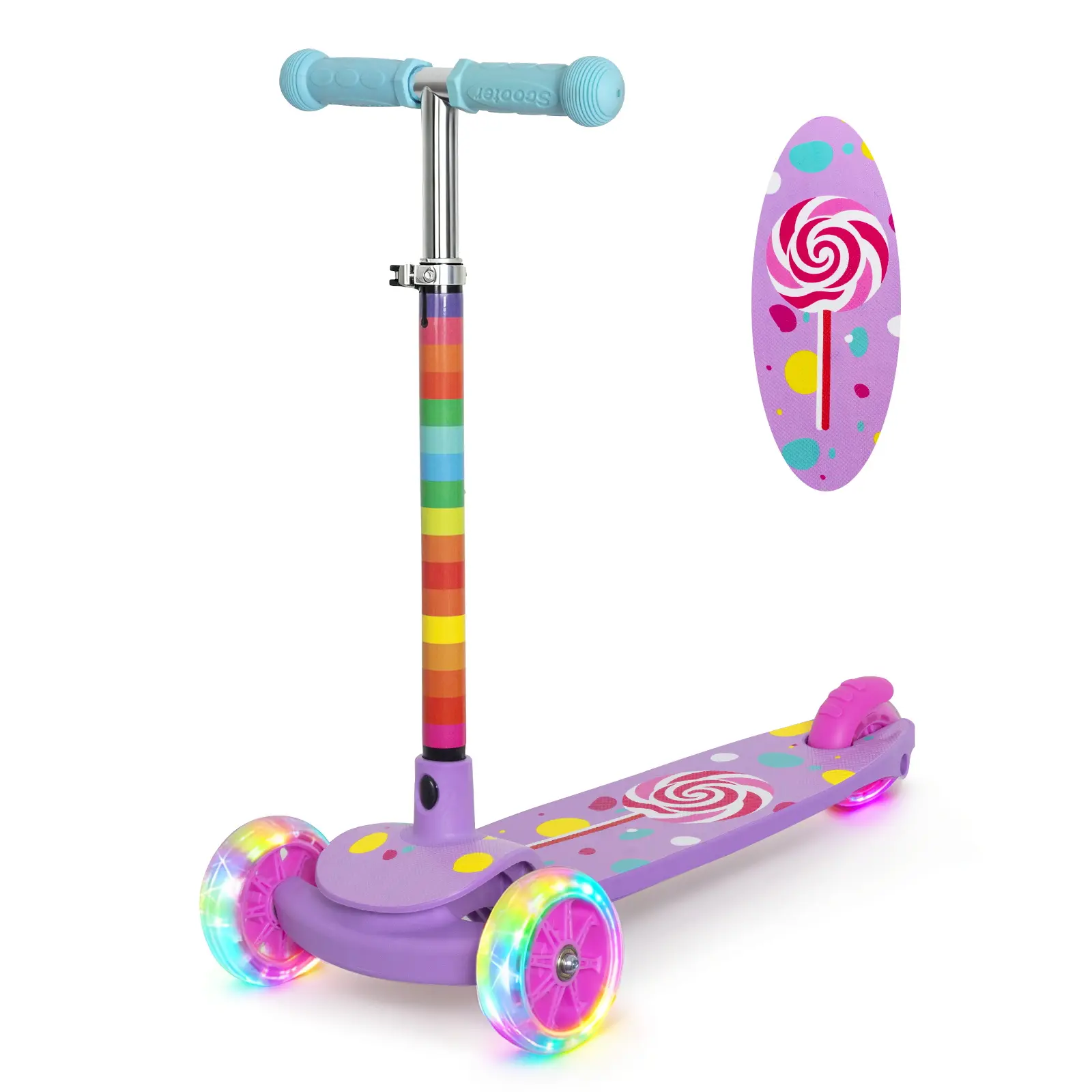 Nattork Neon Adventure Glow Scooter – Sports & Outdoor Leisure Recreation Skateboarding Equipment