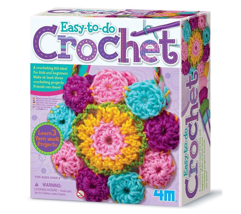 4M Easy-To-Do Crochet Kit - DIY Yarn Crafts, 3Project