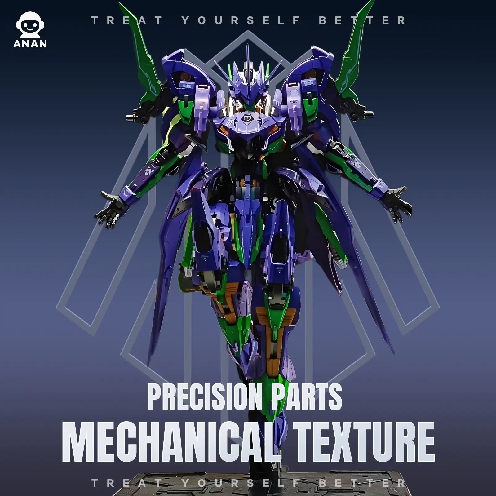 1/72 Scale Yagi Alloy Frame Mecha Model, 9.8 Inch Pre-Painted Robot, Articulated Figures, Includes Hover Cannon & Dual Swords, Advanced Collectible Action Figure