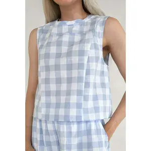 Gigi Gingham Checkered Top