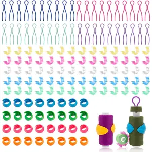142pcs Multicolor Bobbin Thread Organizing Clips Set Bobbin Thread Buddies Kit Spool Huggers Thread Holders Sewing Supplies for Sewing Machine Quilting Spool Organizing