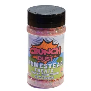Homestead Treats Crunch Dust Freeze Dried Candy - Sweet & Crunchy Topping- 3.5oz , Perfect for Ice Cream - Shaker, Freeze-Dried Snack Candie Powder