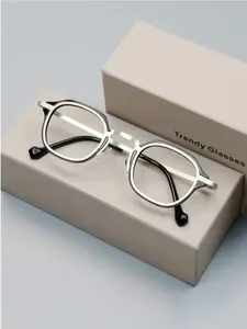 1 Pair Vintage Luxury Metal Glasses Frame – Handmade Japanese Style, Anti-Blue Light & Radiation