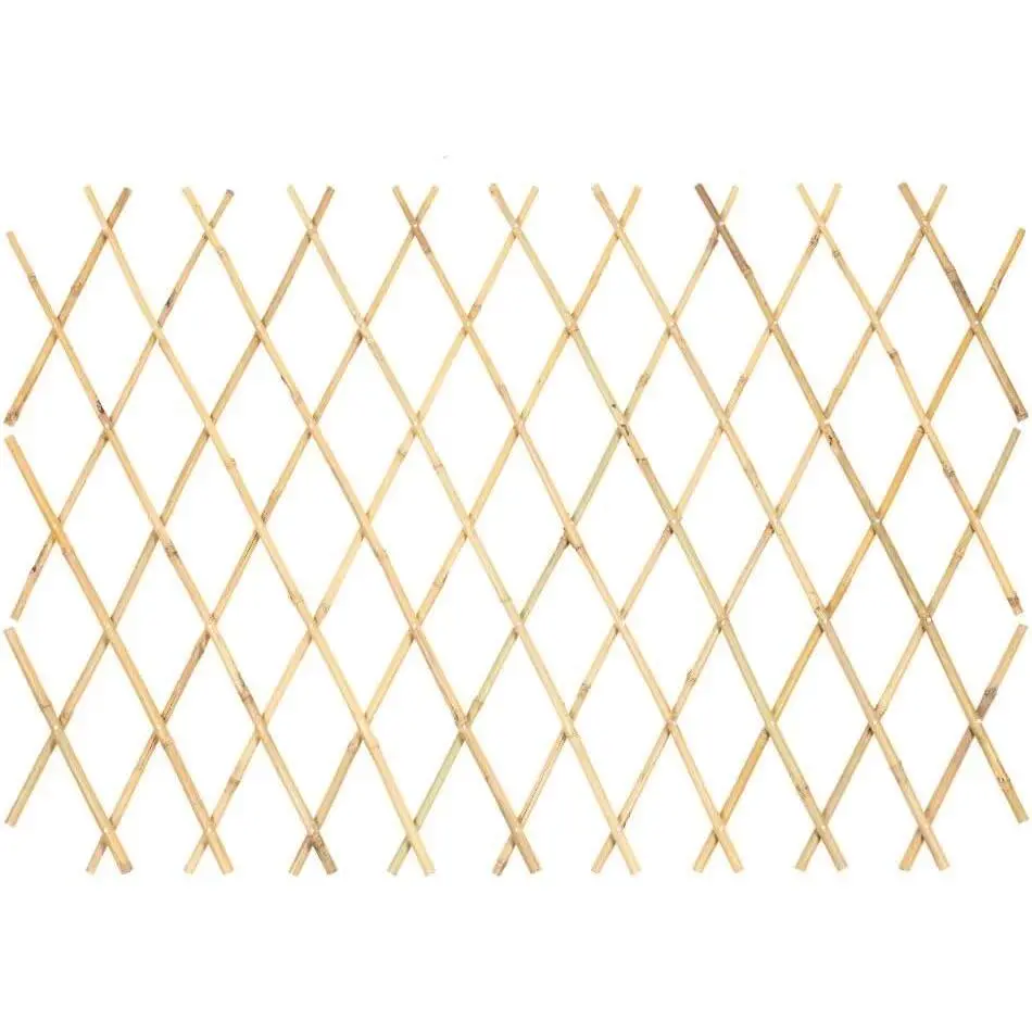 Hand-Made Expandable Lattice Fence Garden Trellis - Rivets-Enhanced, Synthetic, Space-Efficient, Supports Vines/Ivy (48x72 in, 10x43 in Option Available)