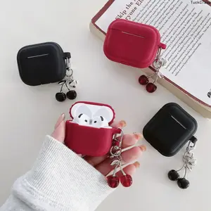 Protective Case with Pendant for Wireless Earbuds – Fits AirPods 1/2/3/4/Pro/Pro2, Durable Girl's Accessory, Great for Spring & Summer Daily Use