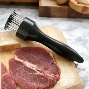 Double-Headed Stainless Steel Meat Tenderizer Needle - Efficiently Penetrates Meat to Lock in Juices, Steak & Grilling Essential Tool for Enhanced Cooking Taste
