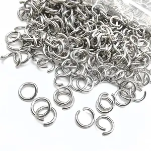 100-300Pcs 3-12mm Stainless Steel Open Jump Rings Split O Ring Connector for Necklace Bracelet Jewelry Making Findings