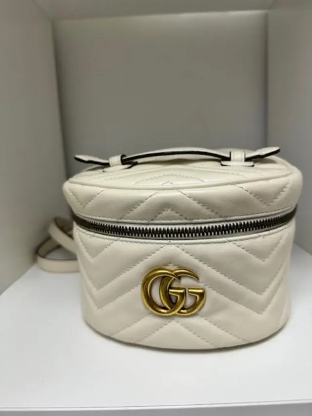 Pre-owned GUCCI LEATHER Backpacks MARMONT BACKPACK