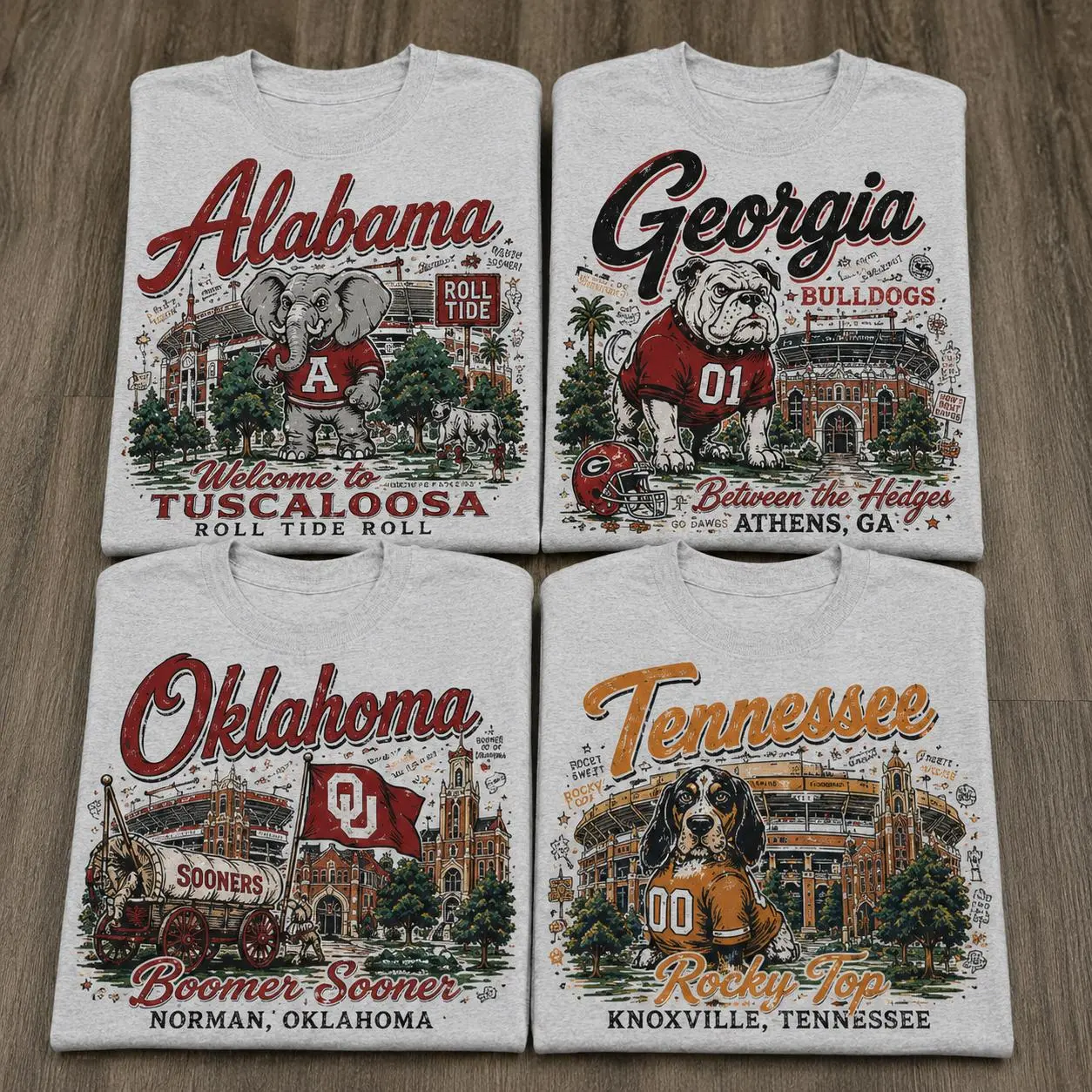 Vintage All Team Football Mascot T-Shirt, Retro College Team Graphic Tee, Stadium Pride Shirt, Distressed Game Day Fan Apparel Gift for Men Women