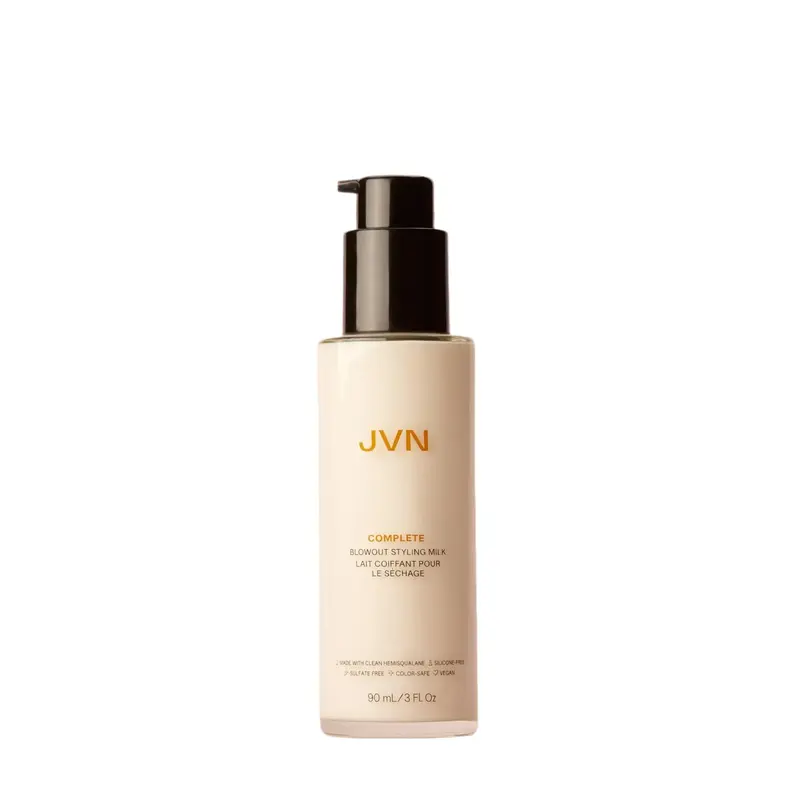 Complete Blowout Styling Milk Smoothing Frizz Control Haircare Cream - Silicone-Free & Lightweight