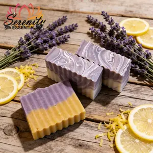 Fresh Lemon Puree Lavender Soap with Aromatic Lavender & Zesty Lemon Under 10