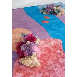 Hand Tufted Woollen Poppy Party Wool Secret Garden - Hand Tufted Wool Rug