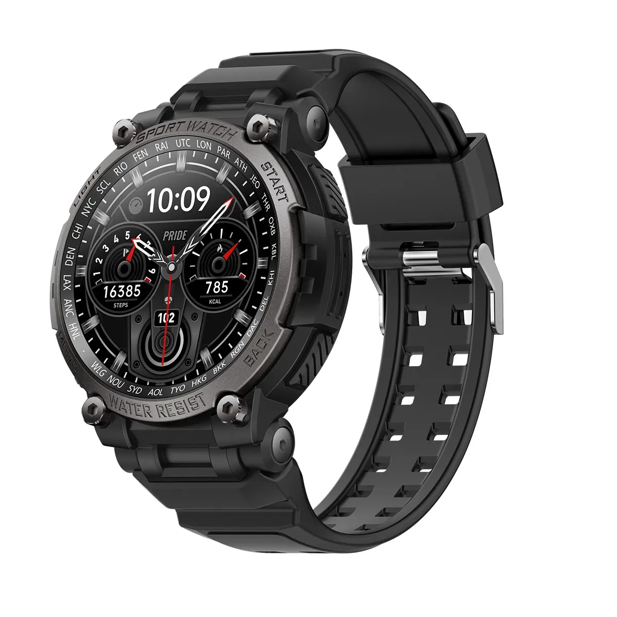 2026 New Outdoor Smart Watch, 1.53 Inch Screen, 290mah Battery, Magnetic Fast Charging, Ip67 Waterproof, Wireless Phone Casll, Social Media Notification, Fitness Tracker, Pedometer, Calorie Tracker, SMS Reminder, Call Reminder, Sedentary Reminder