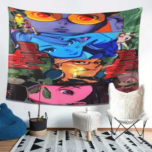 A tapestry with anime DanDaDan prints, soft, durable and easy to hang, very suitable for home wall decoration, a gift for anime fans Hanging