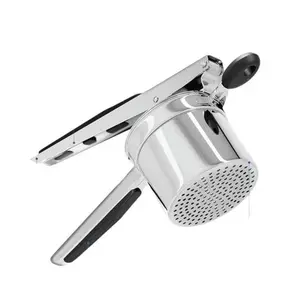 PriorityChef Large 15oz Heavy-Duty Stainless Steel Potato Ricer & Masher Kitchen Tool Easy Press Gadget for Smooth Fluffy Mashed Potatoes
