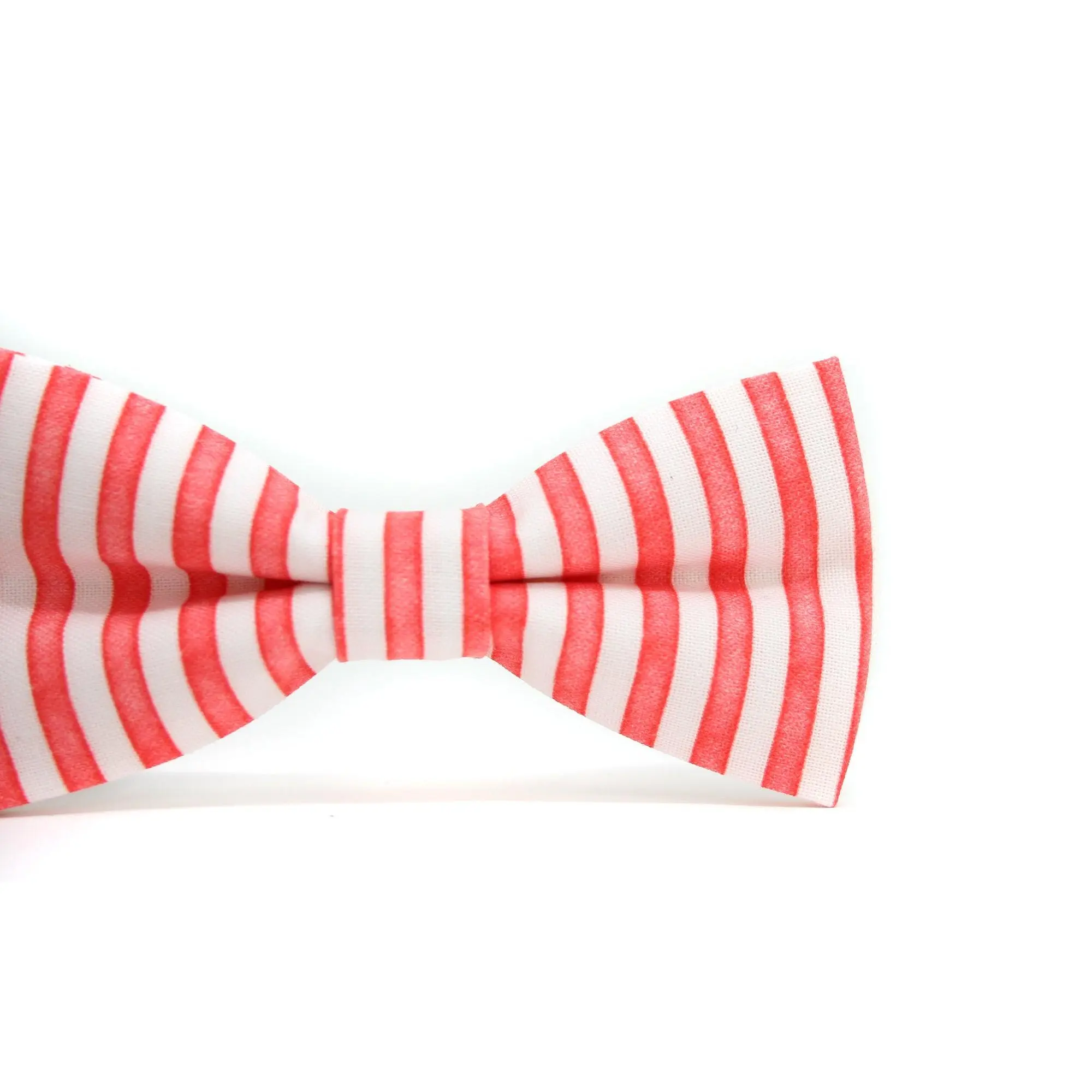 Red Stripe Bow Tie