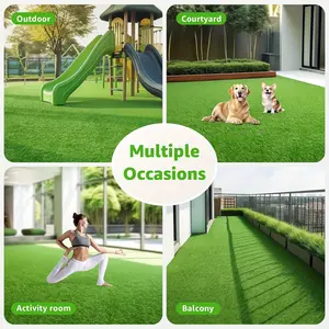 LOOBANI 153CM / 5*3FT Artificial Grass Pad for Dogs | Strong Absorbency, Soft PEVA Material, Easy to Clean, Suitable for Indoor and Outdoor Use, Ideal for Balcony, Backyard, Patio, Gate, Pool Deck，Decorate the garden