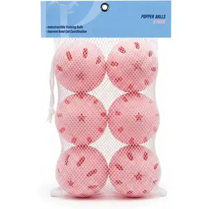 Coach RAC Popper Balls 6 Pack Baseballs, Made of Impact-Resistant and Rebounding Material, Perfect Practice Baseballs for Baseball Training (6ct)