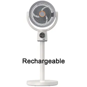 EAFC USB Charge/USB plug-in modelAir Circulation Fan Household Electric Fan Turbine Silent Convection Floor Fan Timing, Operated Mini Fan