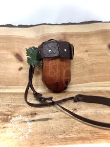 Large Leather Acorn Purse Crossbody Shoulder Bag  (Customize Your Purse In Your Choice of Leather & Metal)