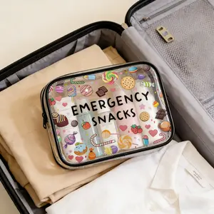 Emergency Snack Bag, Food Bag, Portable Travel Storage Bag, Zipper Bag, Zipper Pouches, Portable Storage Bags, Large Capacity, Ideal for Long Trips, Picnics, Daily Snacks, Perfect Gift