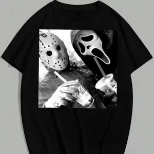 Vintage 90s Style Halloween T Shirt Unisex 21st Century Movie Themed Commemorative T Shirt Top Fashion Gift for Him or Her