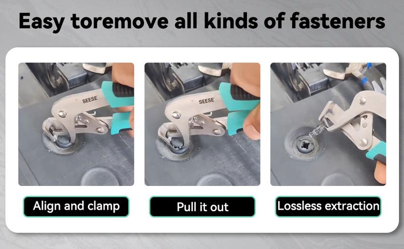 【TikTokShopHolidayHaul】SEESE Auto Fastener Clip Removal Pliers- Heavy-Duty Metal Quick-Release Tool,  Efficient Multi-Functional Car Stuff,Easy to Without Damage Re，Excellent Gift for Christmas and New Year