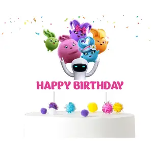 Charming Sunny Bunnies Cake Topper - A Festive Highlight for Your Celebration Cake!