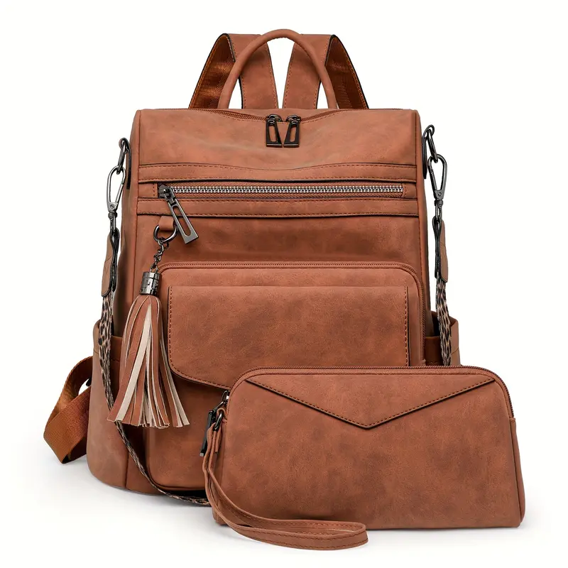 asos leather and canvas backpack ASOS DESIGN canvas backpack in neutral