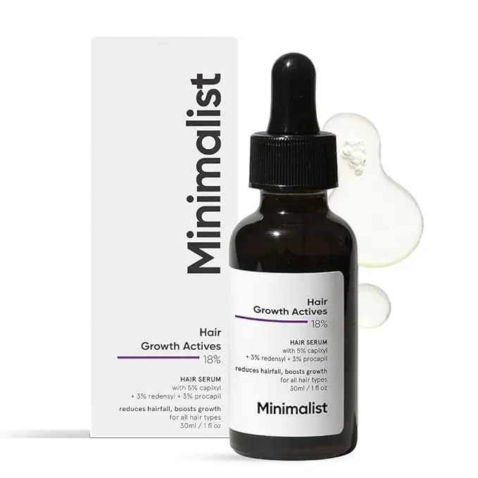 Hair Density Serum for Hair Fall & Hair Loss Control | Strenghtens Hair Follicle for New Hair Cycle | With Procapil, Capixyl, Redensyl, Anagain & Baicapil | For Men & Women | 1 fl oz