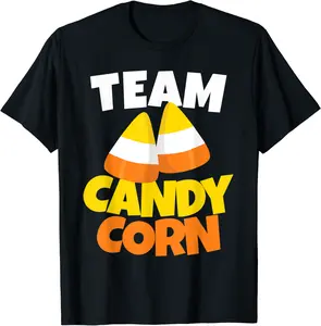 Team Candy Corn - Lazy Halloween Costume T-Shirt - Latellestcha Shop 59B09H36MLQL