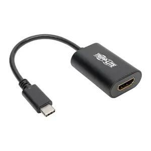 Tripp Lite U444-06N-HD4K6B USB C to HDMI Video Adapter Converter Thunderbolt 3 Compatible USB Type C, 6 in.