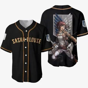 Sasha Blouse Attack On Titan Anime Baseball Jersey Gift For Lover Jersey