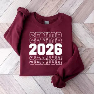 Senior 2026 Shirt – Graduation T-Shirt, Sweatshirt & Hoodie – Class of 2026 Gift for Seniors – Grad Party Outfit Classic Cotton
