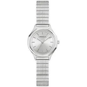 Ladies Stainless Steel Vintage Caravelle Color: Silver Finish: polis