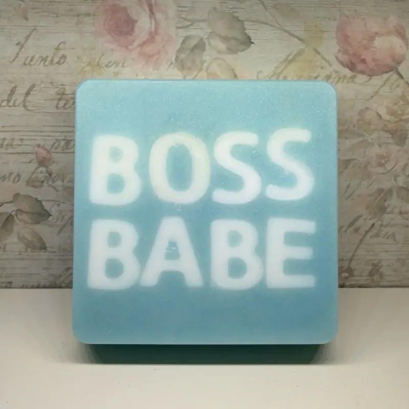 Lather your Vibe -BOSS BABE - Cotton Candy Scented handmade soap