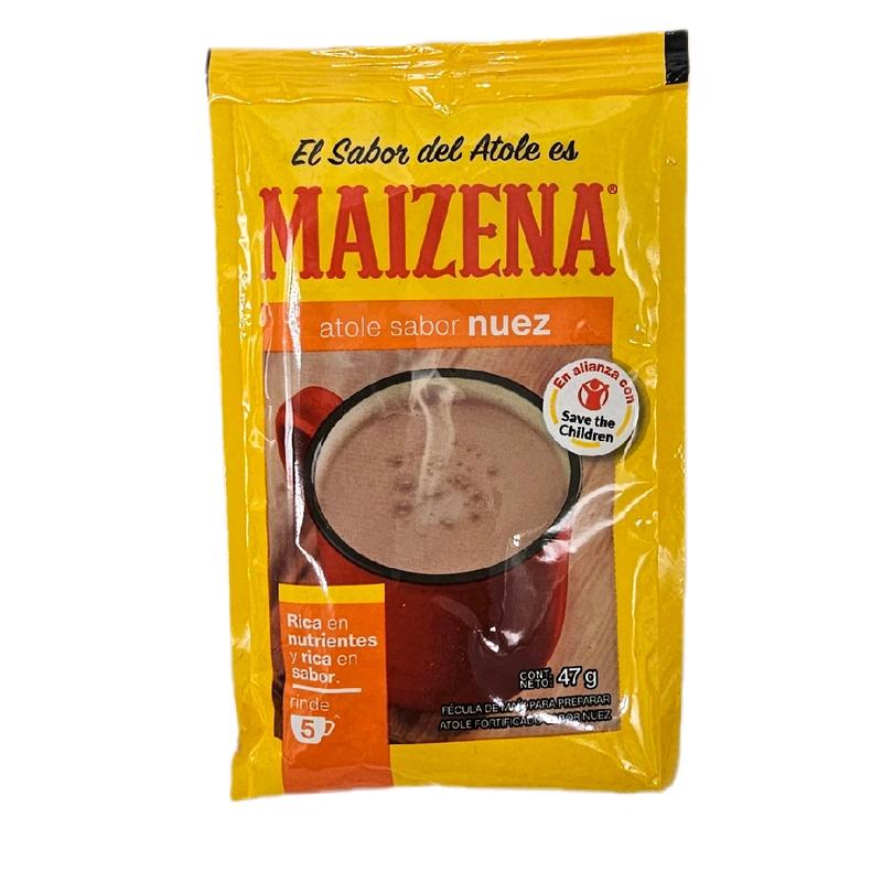 Maizena Atole Sabor Nuez, Fresa, Napolitano & Vainilla Corn husk to prepare atole 1 bag