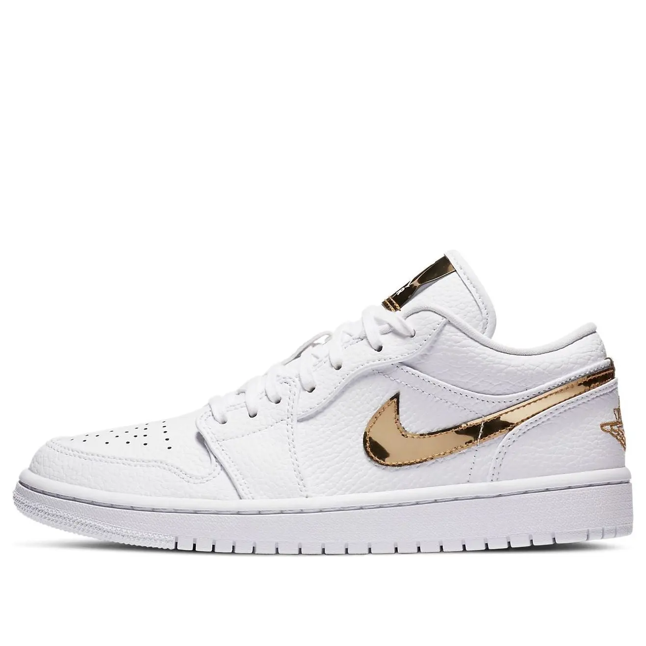Air Jordan 1 Retro Low 'White Metallic Gold' (Women's)