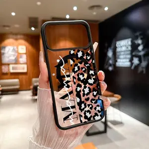 Leopard Print MAMA Pattern Magnetic MagSafe Phone Case for iPhone 17 Pro Max Plus Air/16/15/14/13/12/11 Samsung Galaxy S25 S24 S23 S22 Ultra Plus FE