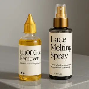 Ovuley Lace Filter Duo – Lace Melting Bonding Spray & LiftOff Glue Remover for Seamless Wig Installs