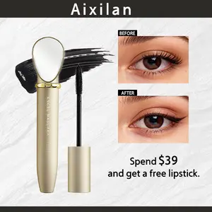 Aixilan Mirror Mascara Proof Buildable Volume Length for Bold SeparatedLashes 24HR Cosmetic Makeup Waterproof Voluminous Lash Mascara metal  and Thickening Lengthening Waterproof Mascara Instant Silk Fiber Lash Mascara lore  allash  paradise curl  fix